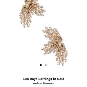 REVOLVE gold Sun Rays Earrings by Anton Heunis